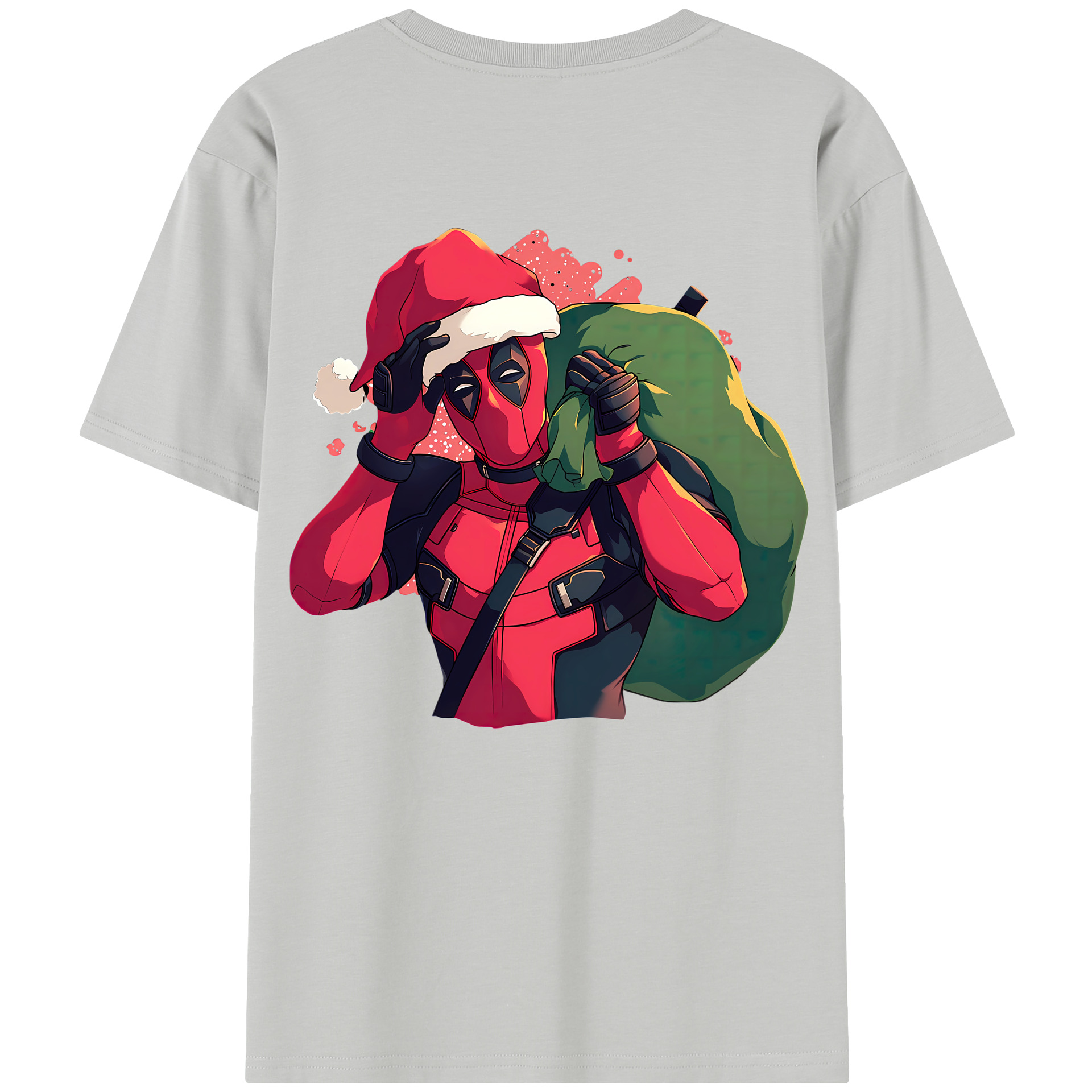 （画像用） Deadpool デッドプール 綿100％半袖Tシャツ（背面プリント）