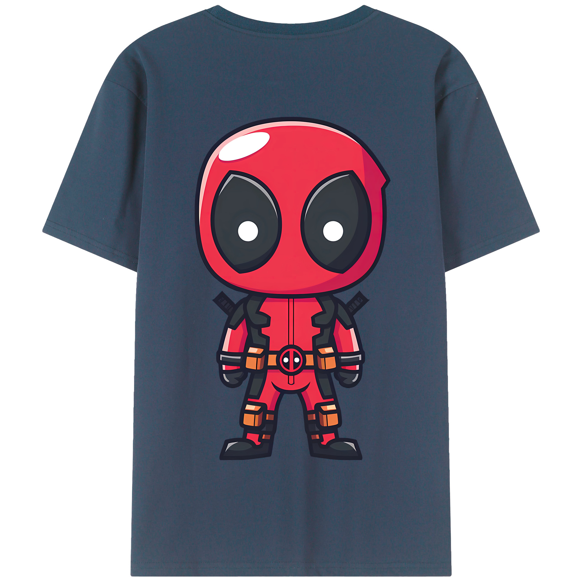 （画像用） Deadpool デッドプール 綿100％半袖Tシャツ（背面プリント）