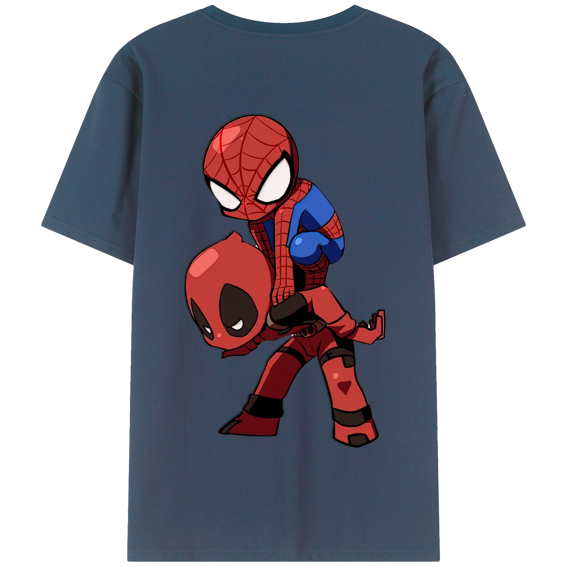 （画像用） Deadpool デッドプール 綿100％半袖Tシャツ（背面プリント）