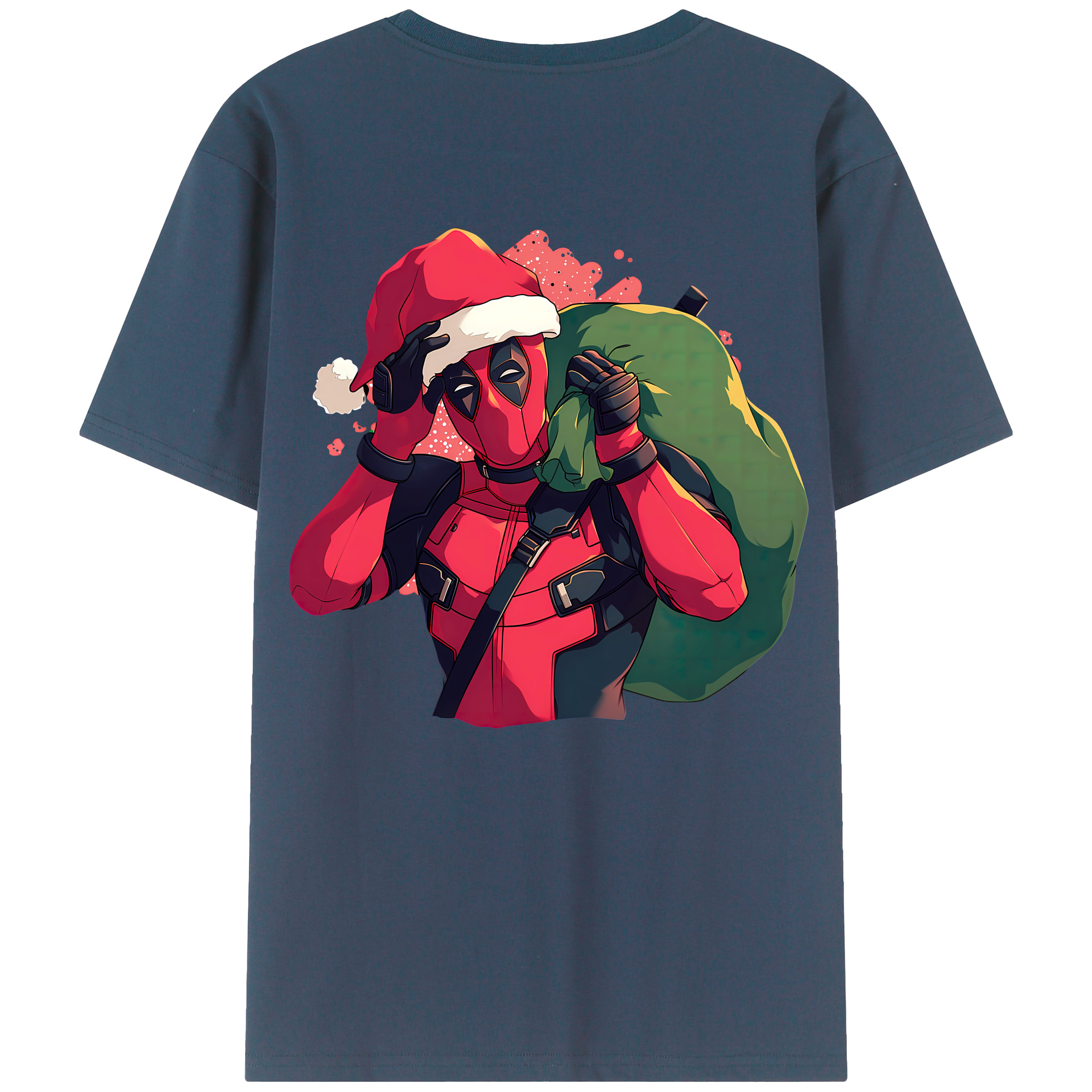 （画像用） Deadpool デッドプール 綿100％半袖Tシャツ（背面プリント）