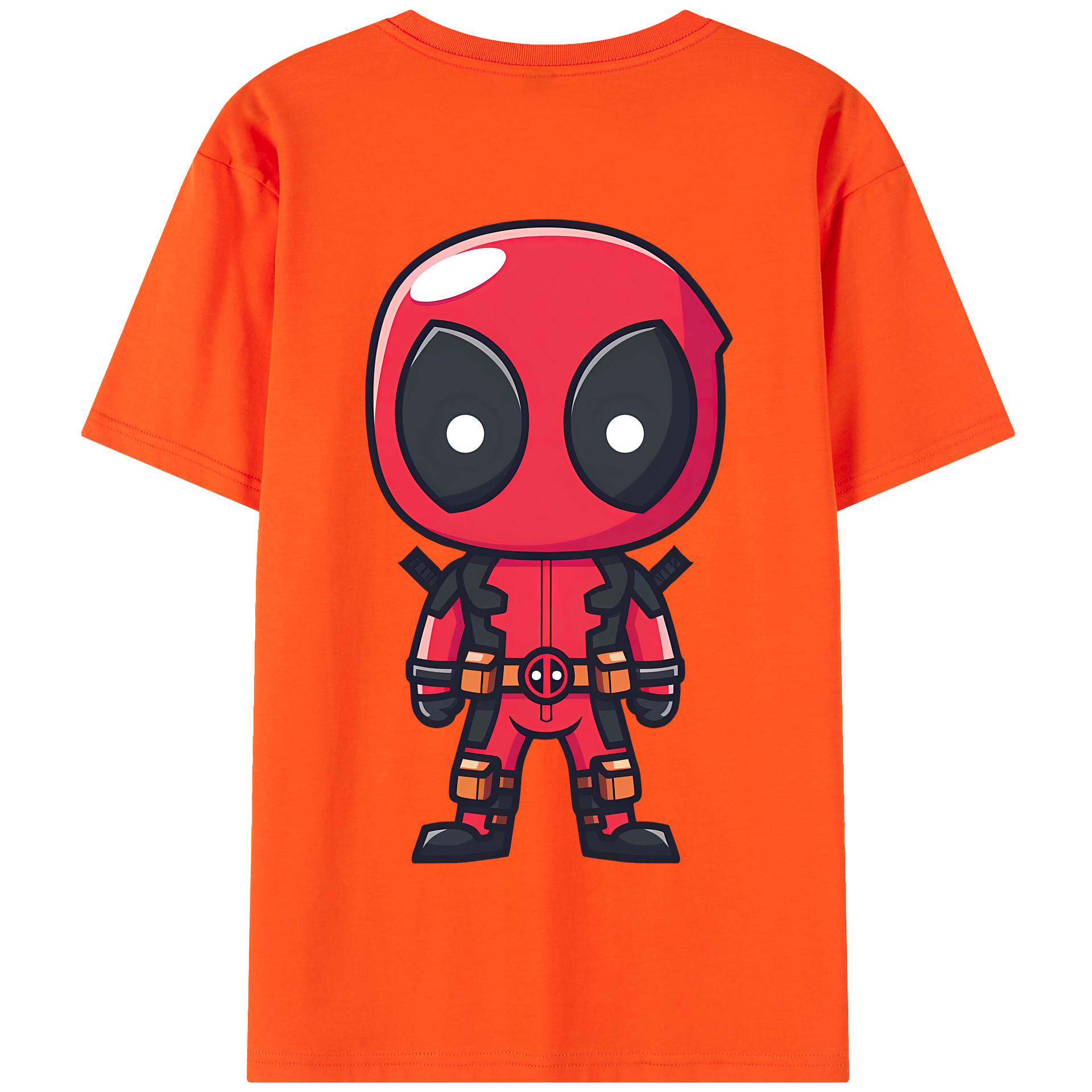 （画像用） Deadpool デッドプール 綿100％半袖Tシャツ（背面プリント）