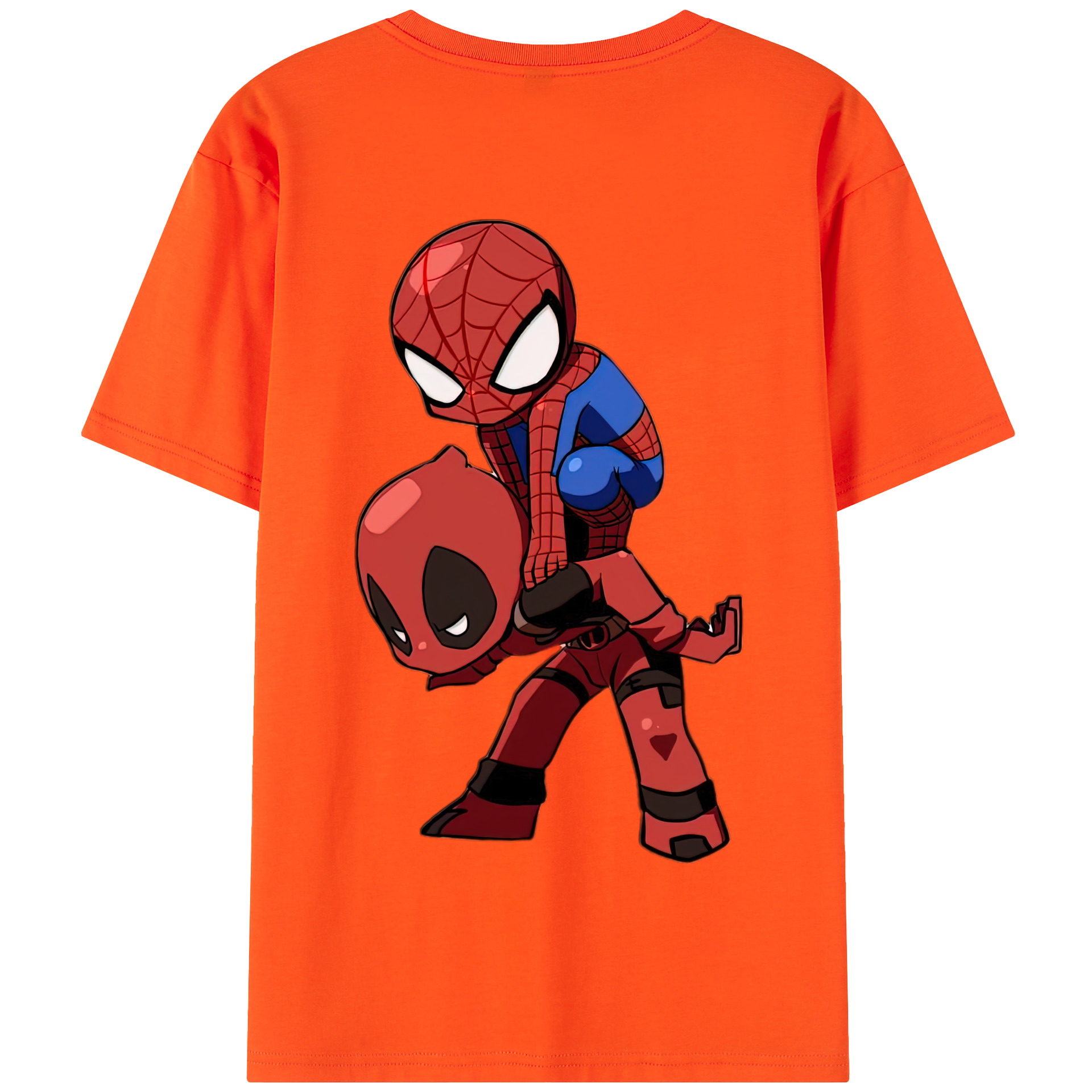 （画像用） Deadpool デッドプール 綿100％半袖Tシャツ（背面プリント）
