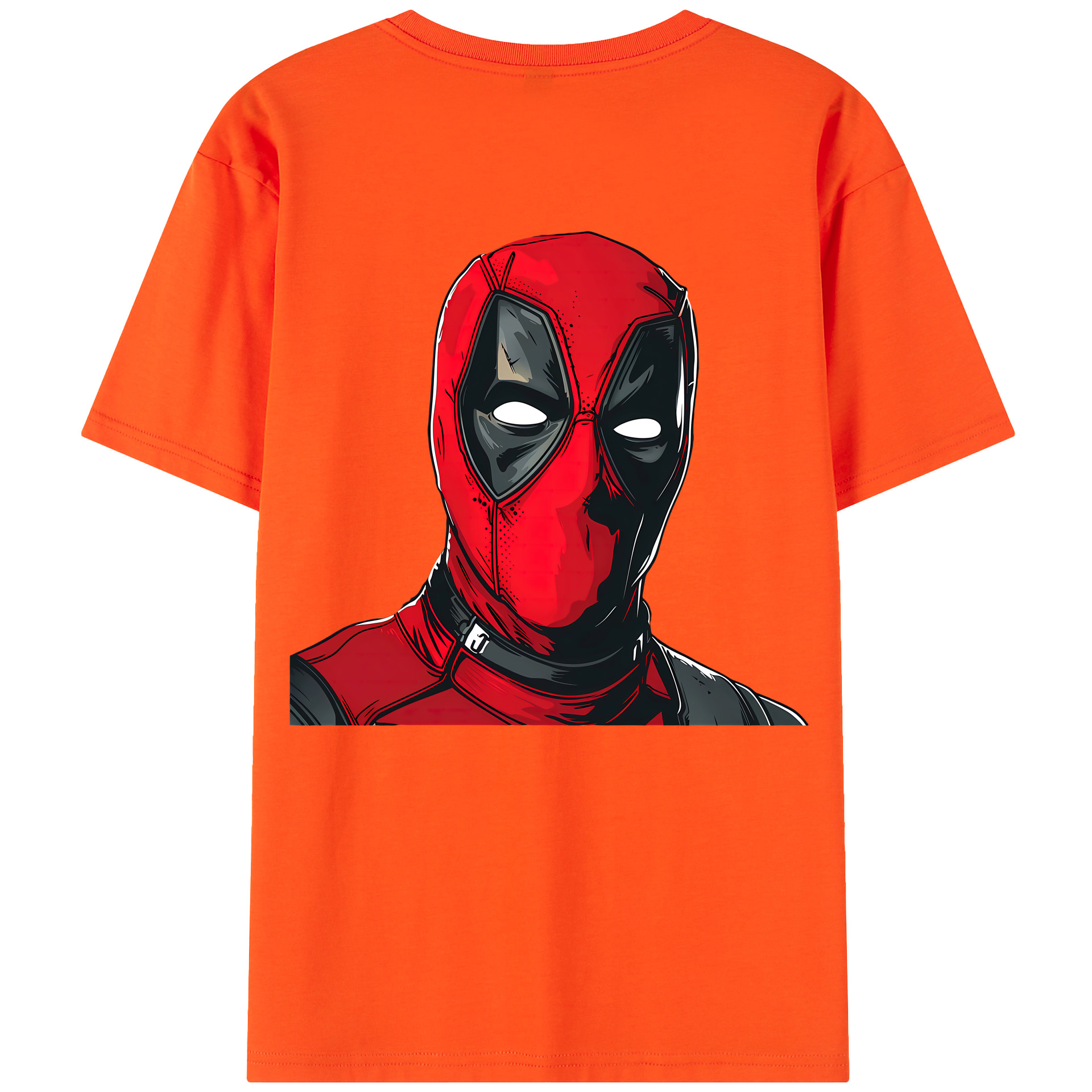 （画像用） Deadpool デッドプール 綿100％半袖Tシャツ（背面プリント）