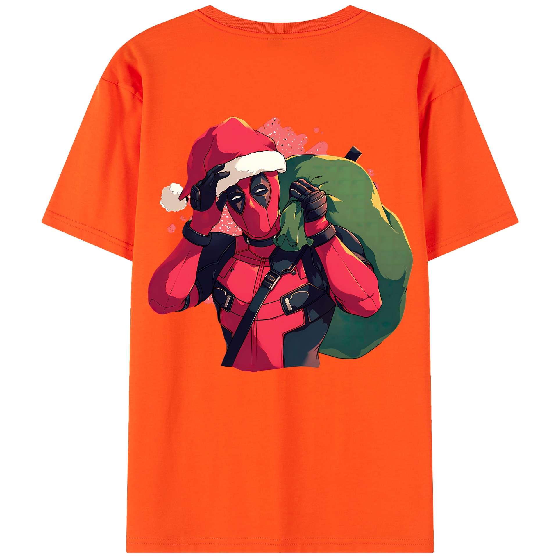 （画像用） Deadpool デッドプール 綿100％半袖Tシャツ（背面プリント）