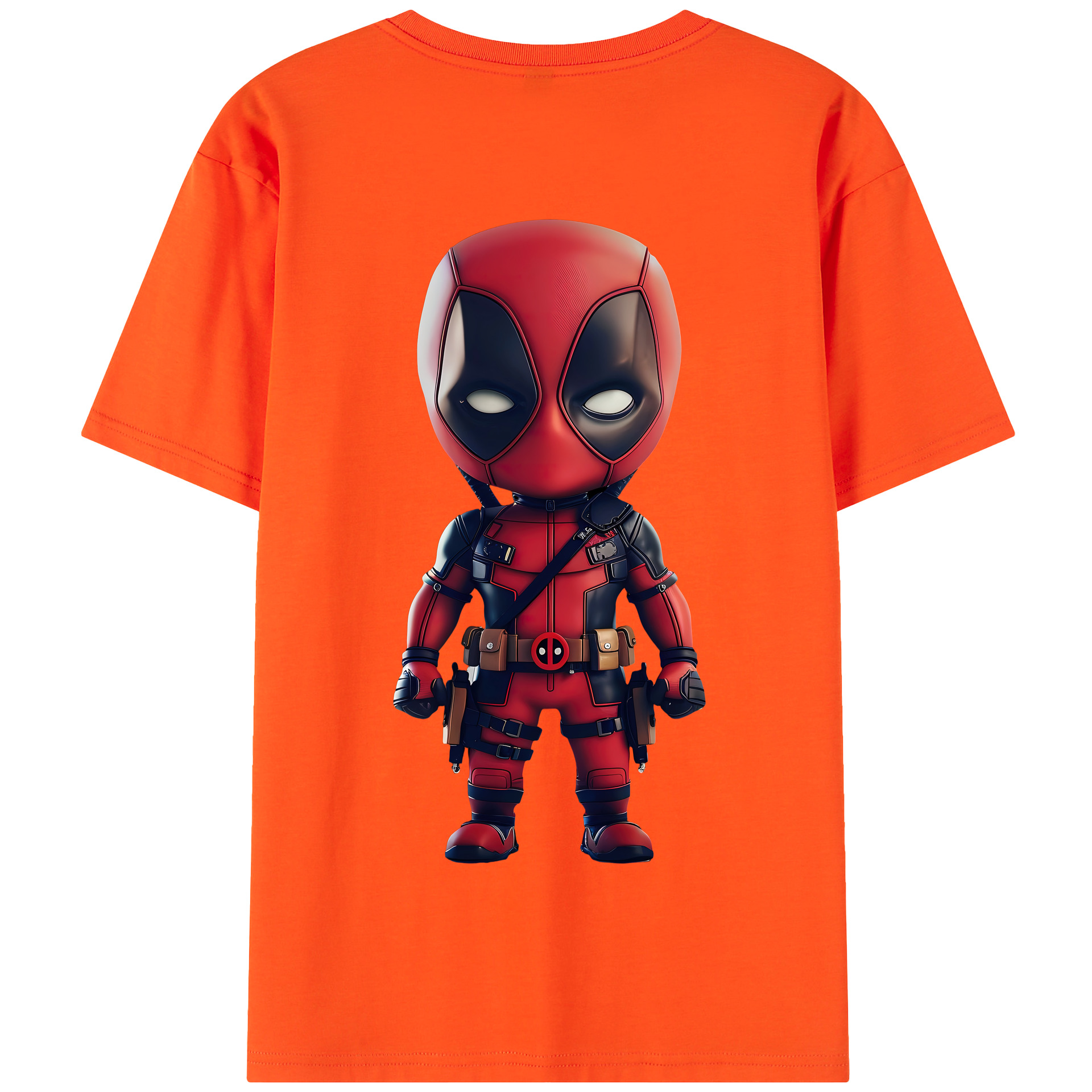 （画像用） Deadpool デッドプール 綿100％半袖Tシャツ（背面プリント）