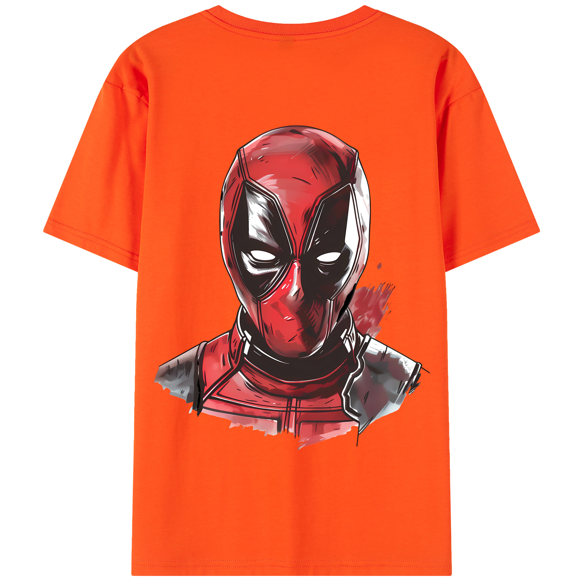 （画像用） Deadpool デッドプール 綿100％半袖Tシャツ（背面プリント）