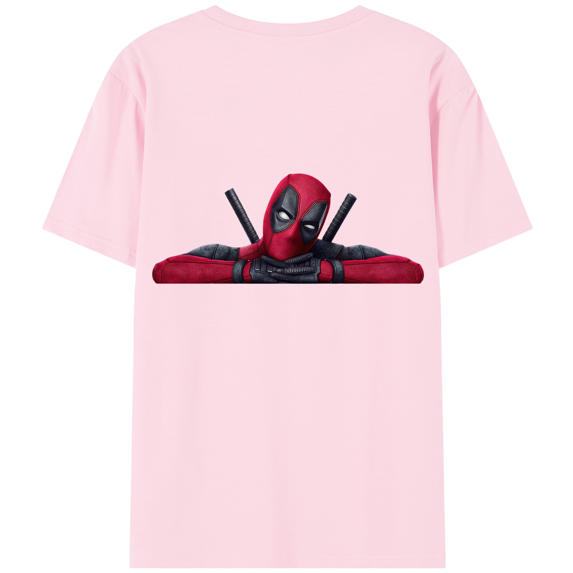 （画像用） Deadpool デッドプール 綿100％半袖Tシャツ（背面プリント）
