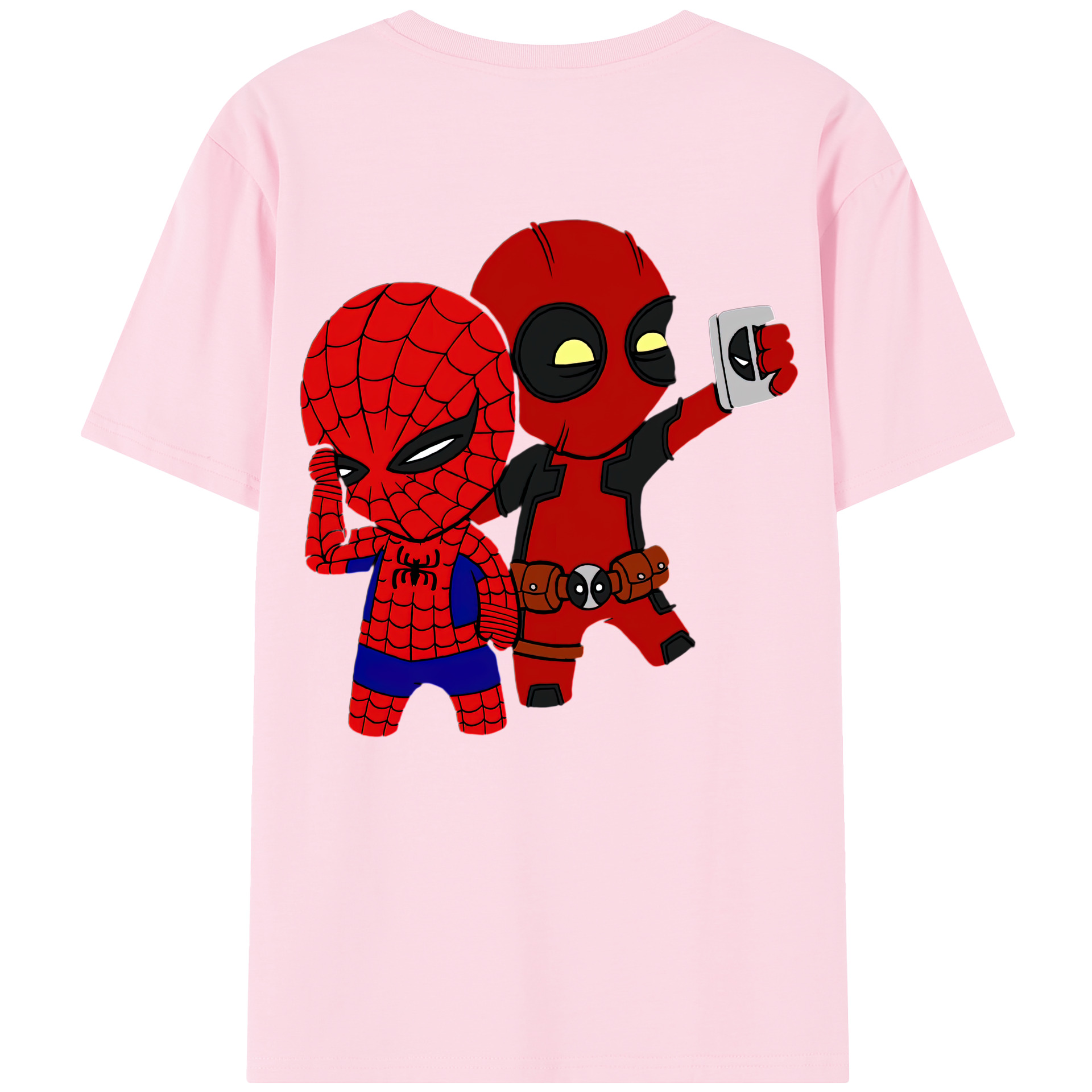 （画像用） Deadpool デッドプール 綿100％半袖Tシャツ（背面プリント）