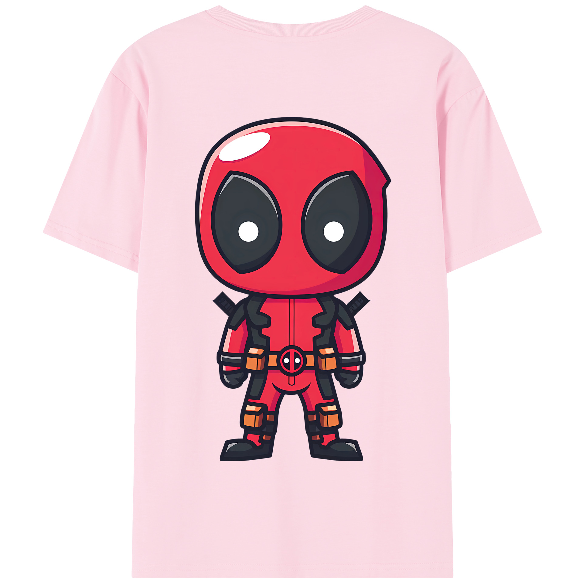 （画像用） Deadpool デッドプール 綿100％半袖Tシャツ（背面プリント）