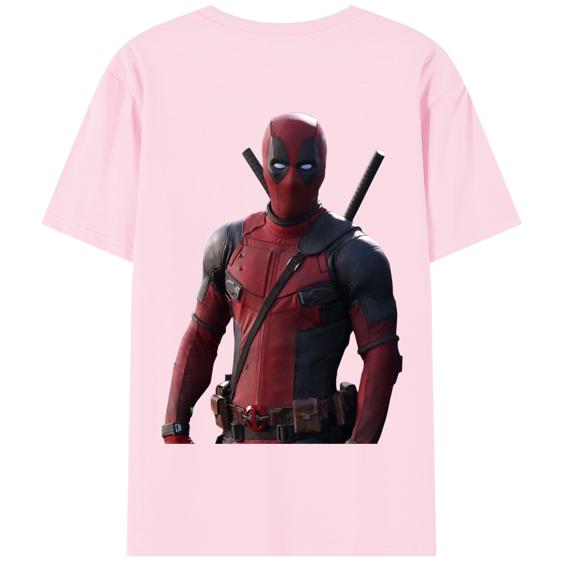 （画像用） Deadpool デッドプール 綿100％半袖Tシャツ（背面プリント）