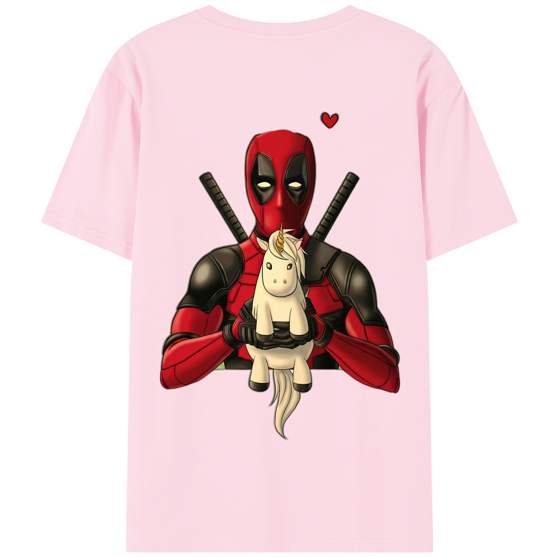 （画像用） Deadpool デッドプール 綿100％半袖Tシャツ（背面プリント）
