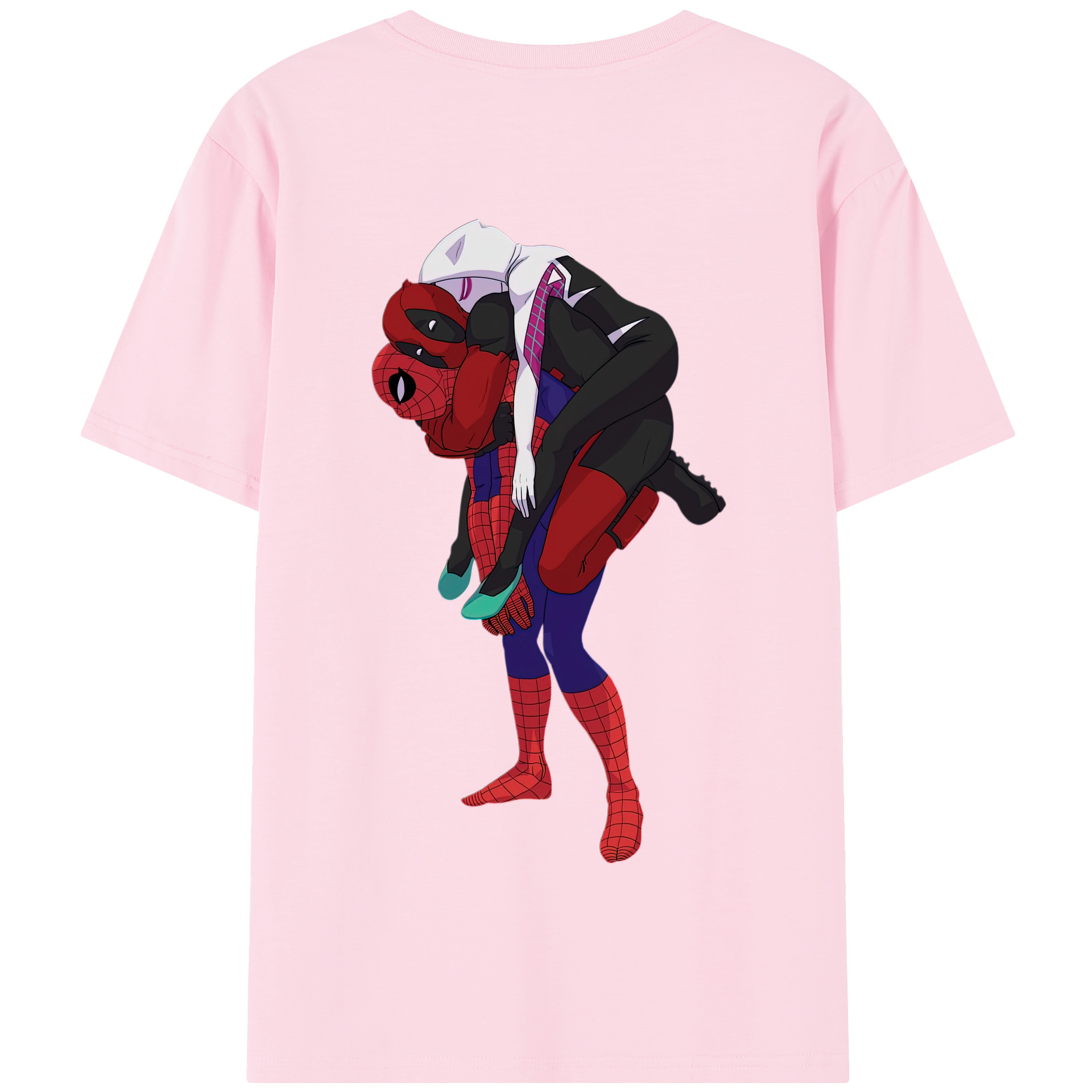 （画像用） Deadpool デッドプール 綿100％半袖Tシャツ（背面プリント）