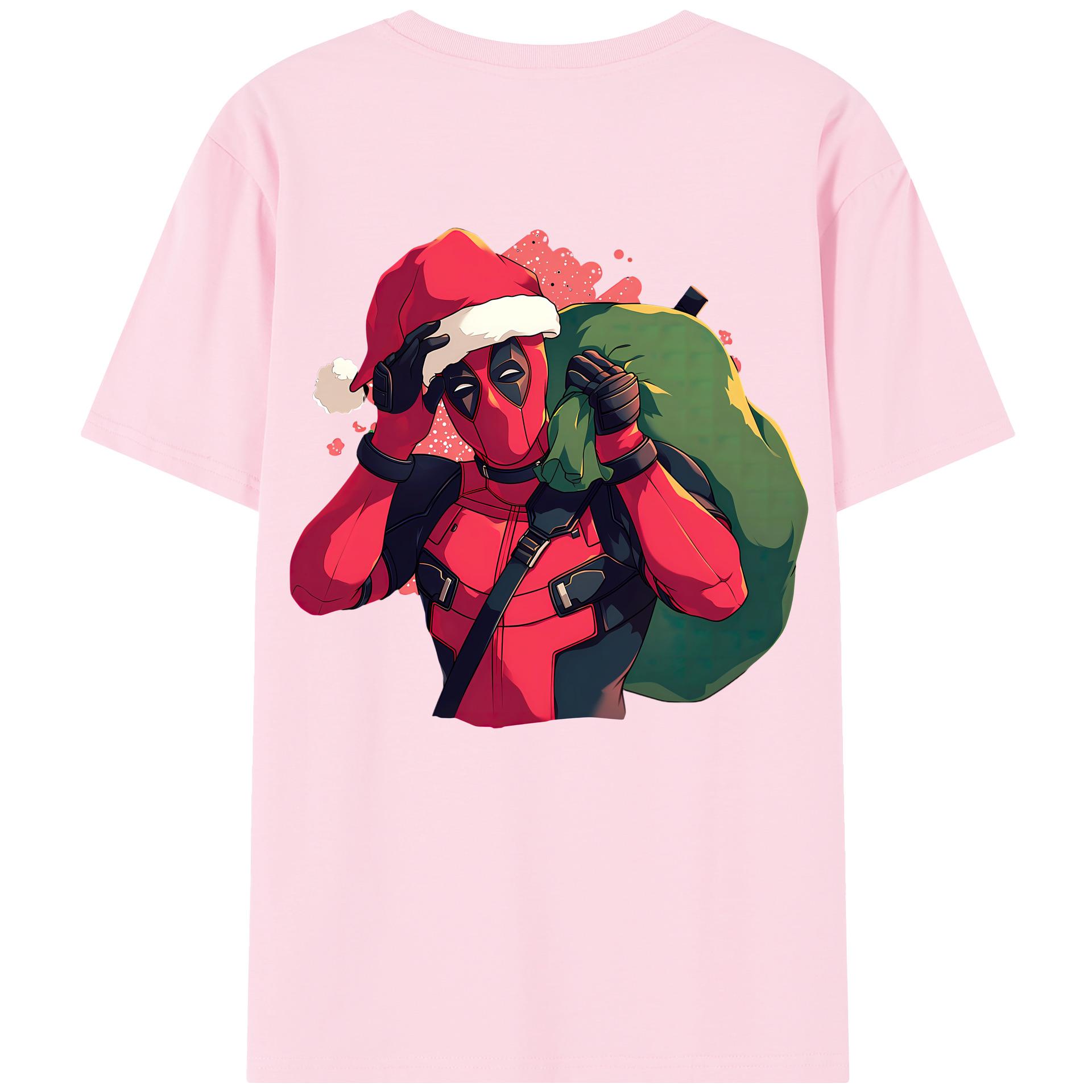 （画像用） Deadpool デッドプール 綿100％半袖Tシャツ（背面プリント）