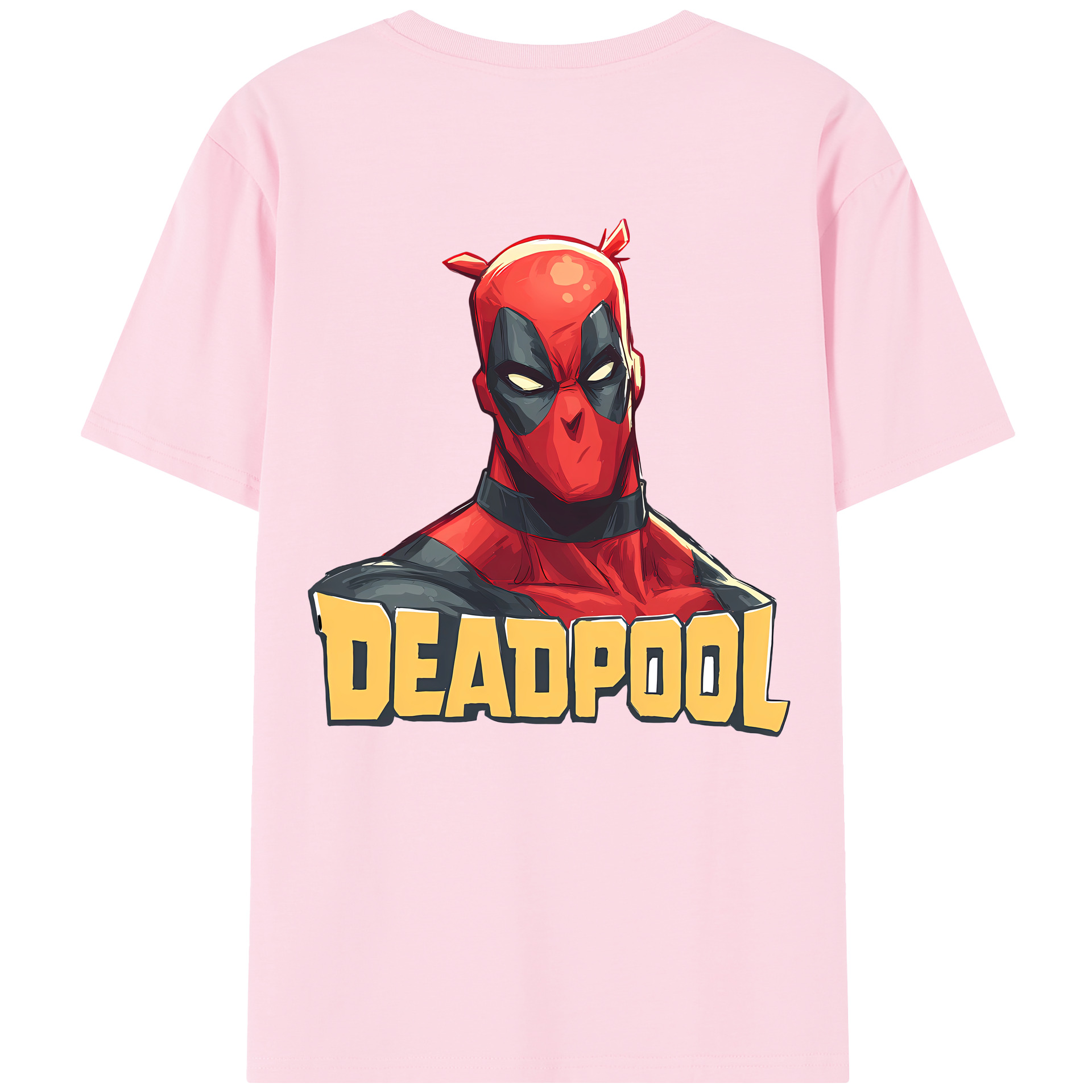 （画像用） Deadpool デッドプール 綿100％半袖Tシャツ（背面プリント）