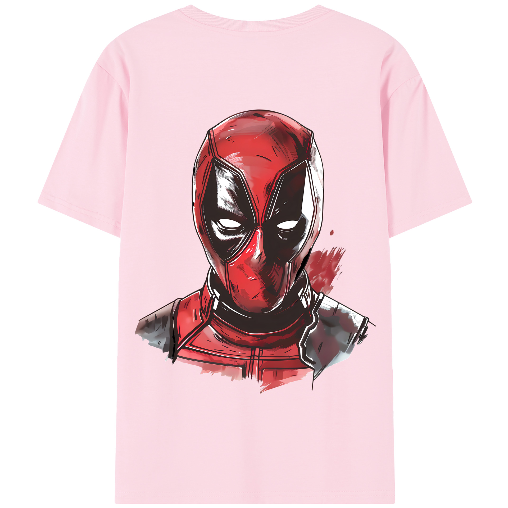（画像用） Deadpool デッドプール 綿100％半袖Tシャツ（背面プリント）