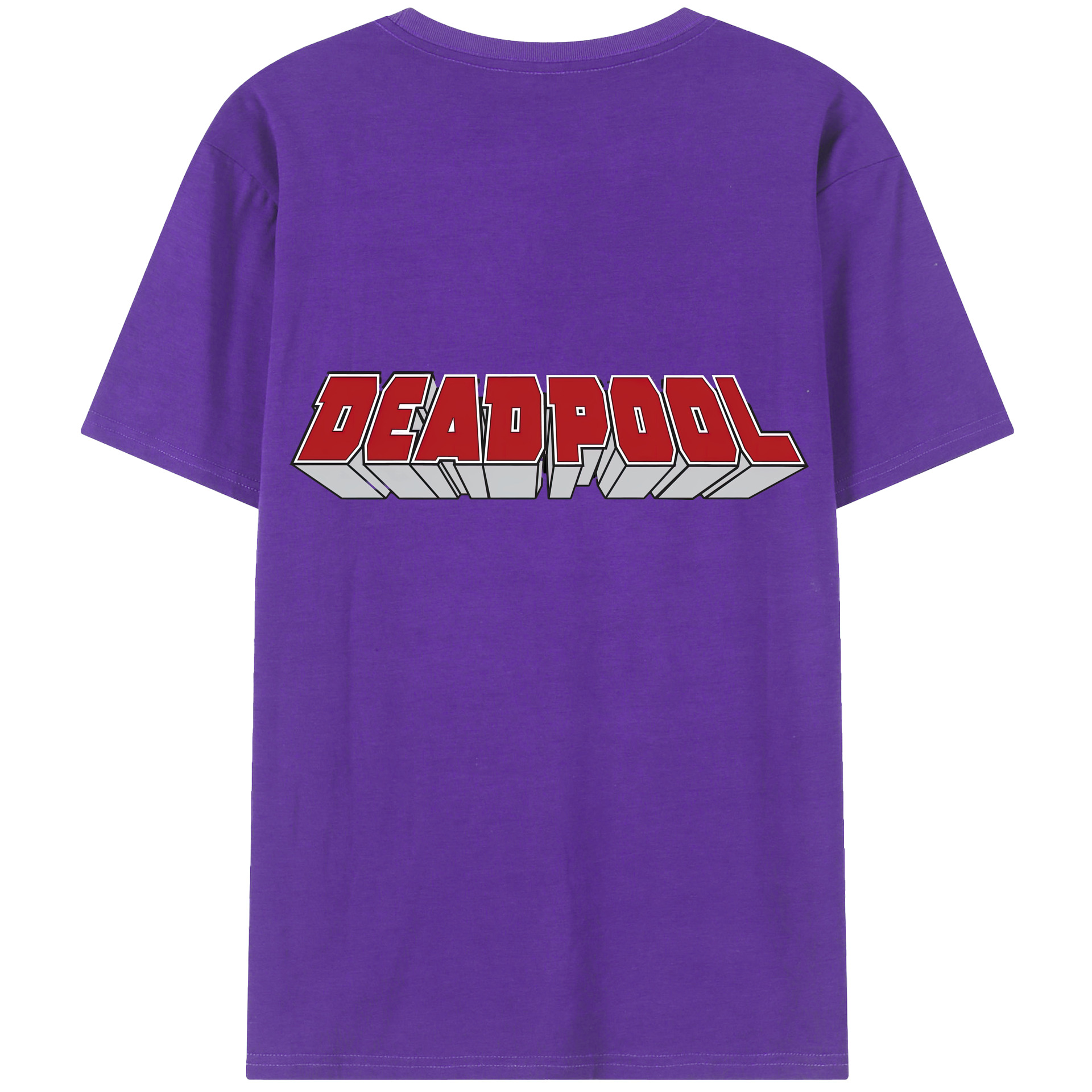 （画像用） Deadpool デッドプール 綿100％半袖Tシャツ（背面プリント）