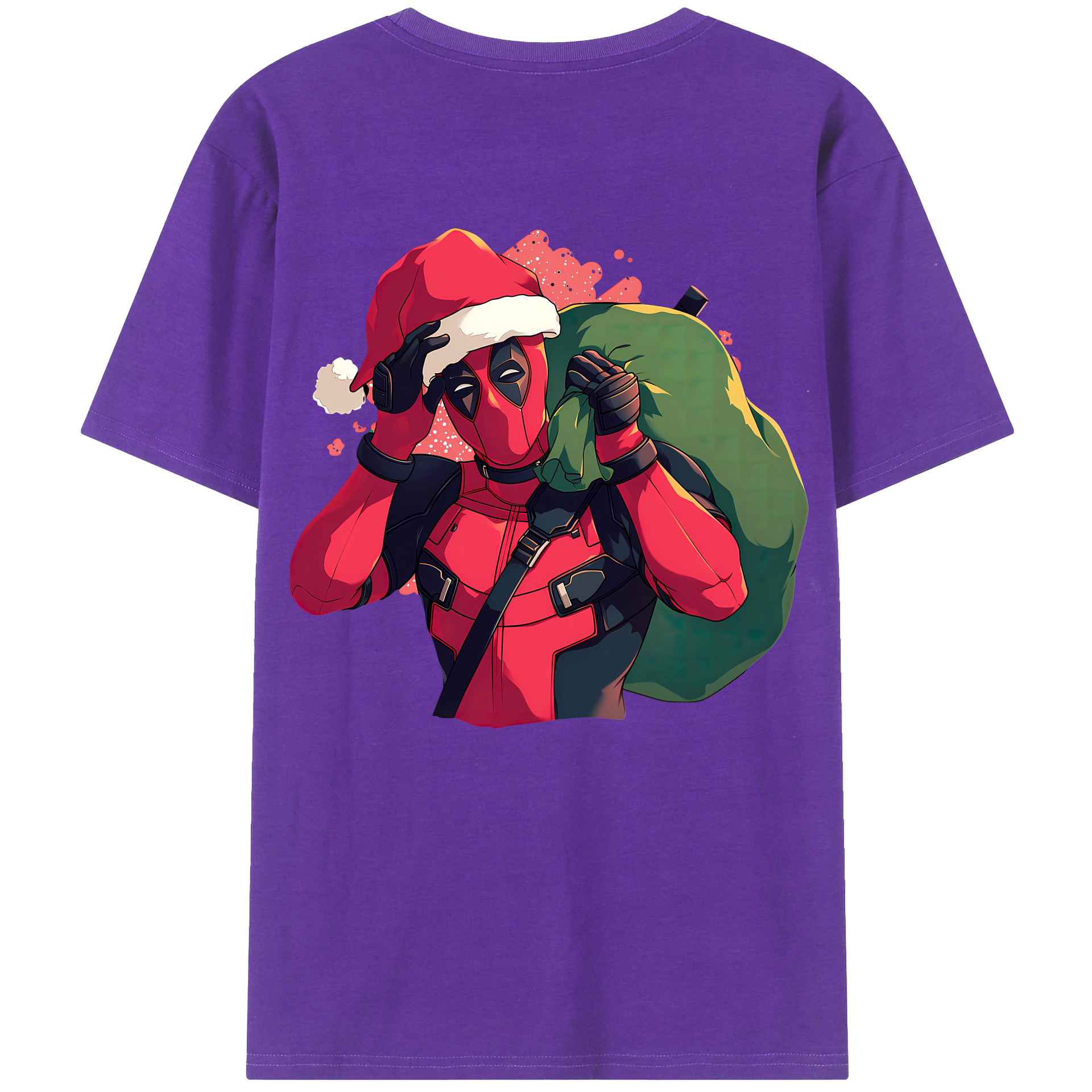 （画像用） Deadpool デッドプール 綿100％半袖Tシャツ（背面プリント）