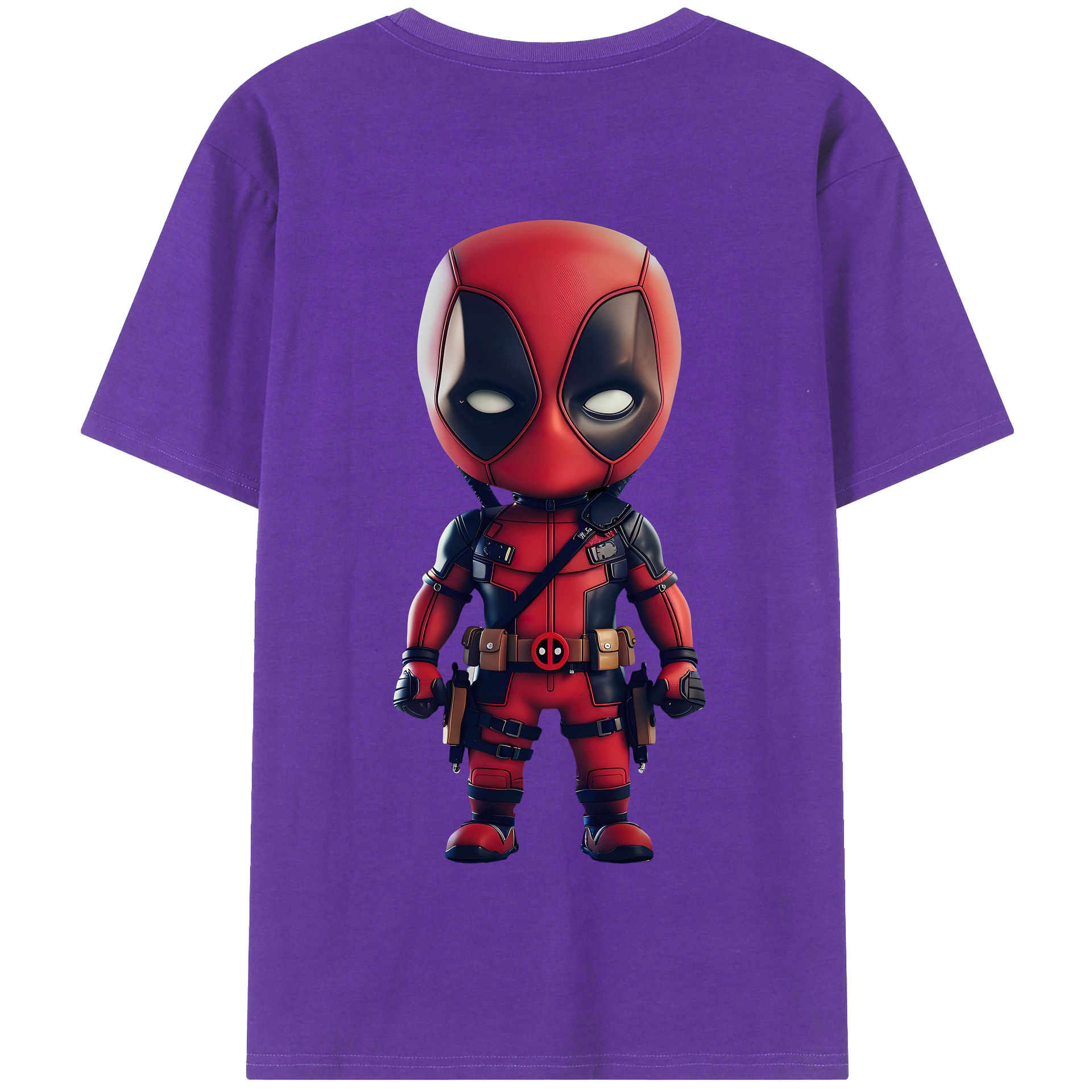 （画像用） Deadpool デッドプール 綿100％半袖Tシャツ（背面プリント）