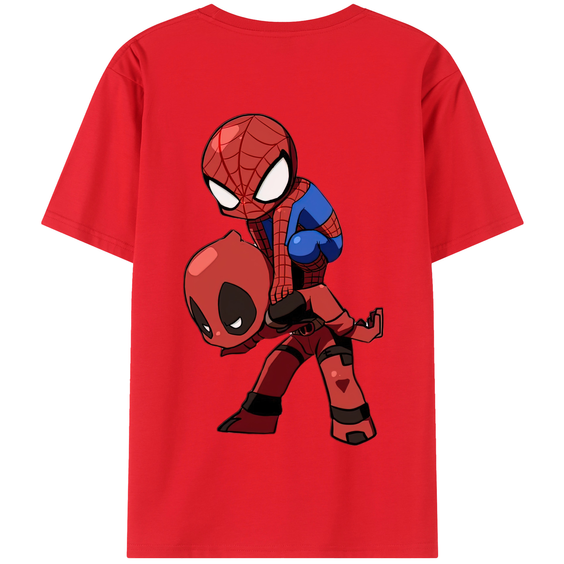 （画像用） Deadpool デッドプール 綿100％半袖Tシャツ（背面プリント）