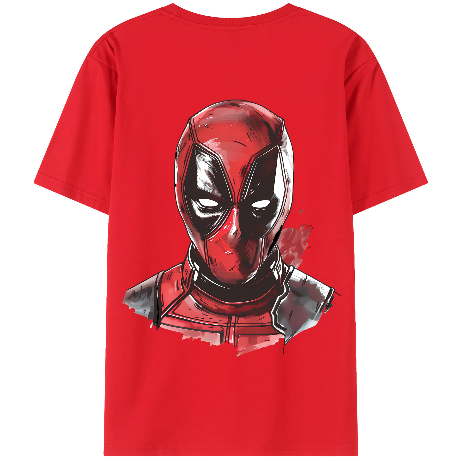 （画像用） Deadpool デッドプール 綿100％半袖Tシャツ（背面プリント）