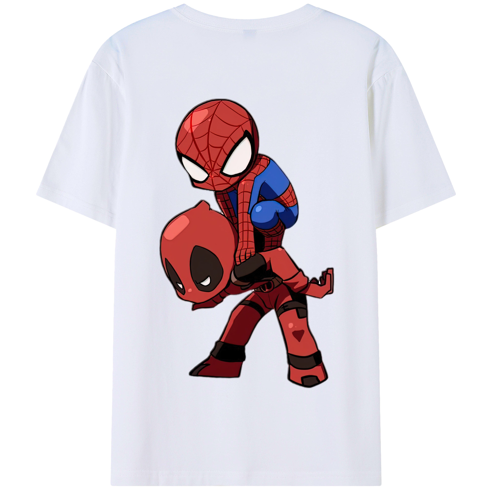 （画像用） Deadpool デッドプール 綿100％半袖Tシャツ（背面プリント）