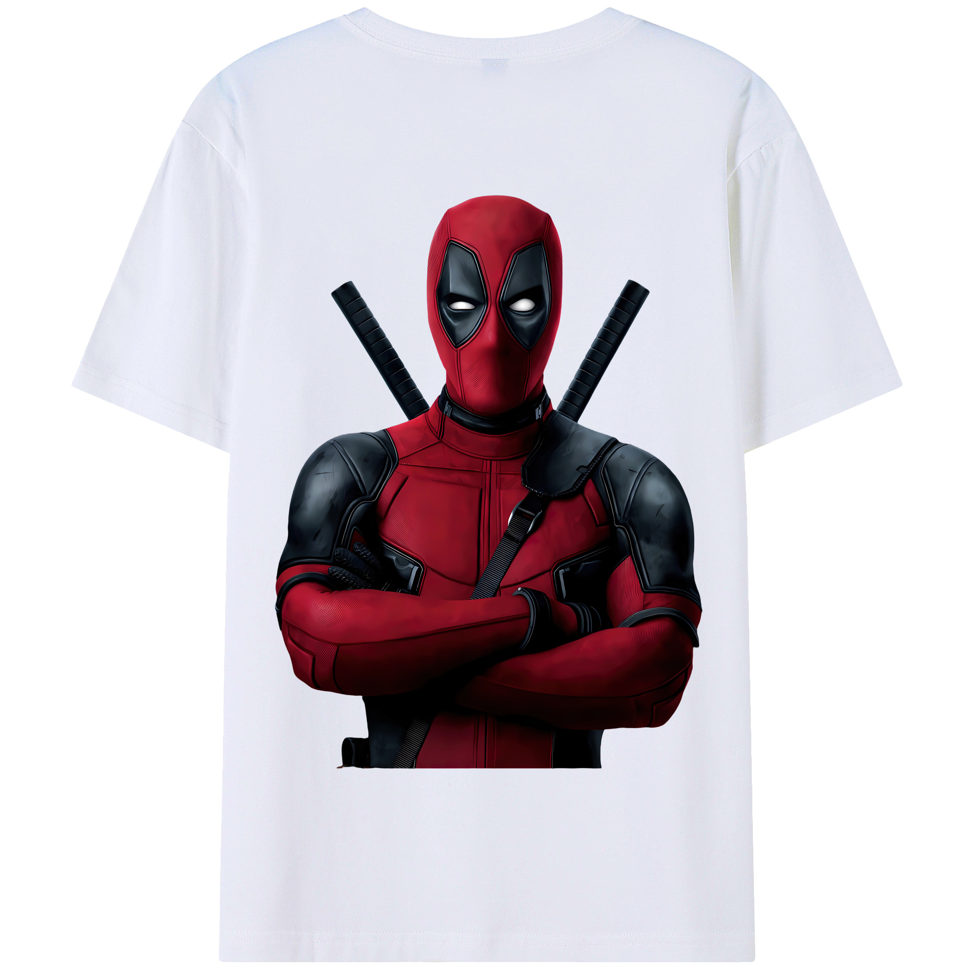 （画像用） Deadpool デッドプール 綿100％半袖Tシャツ（背面プリント）