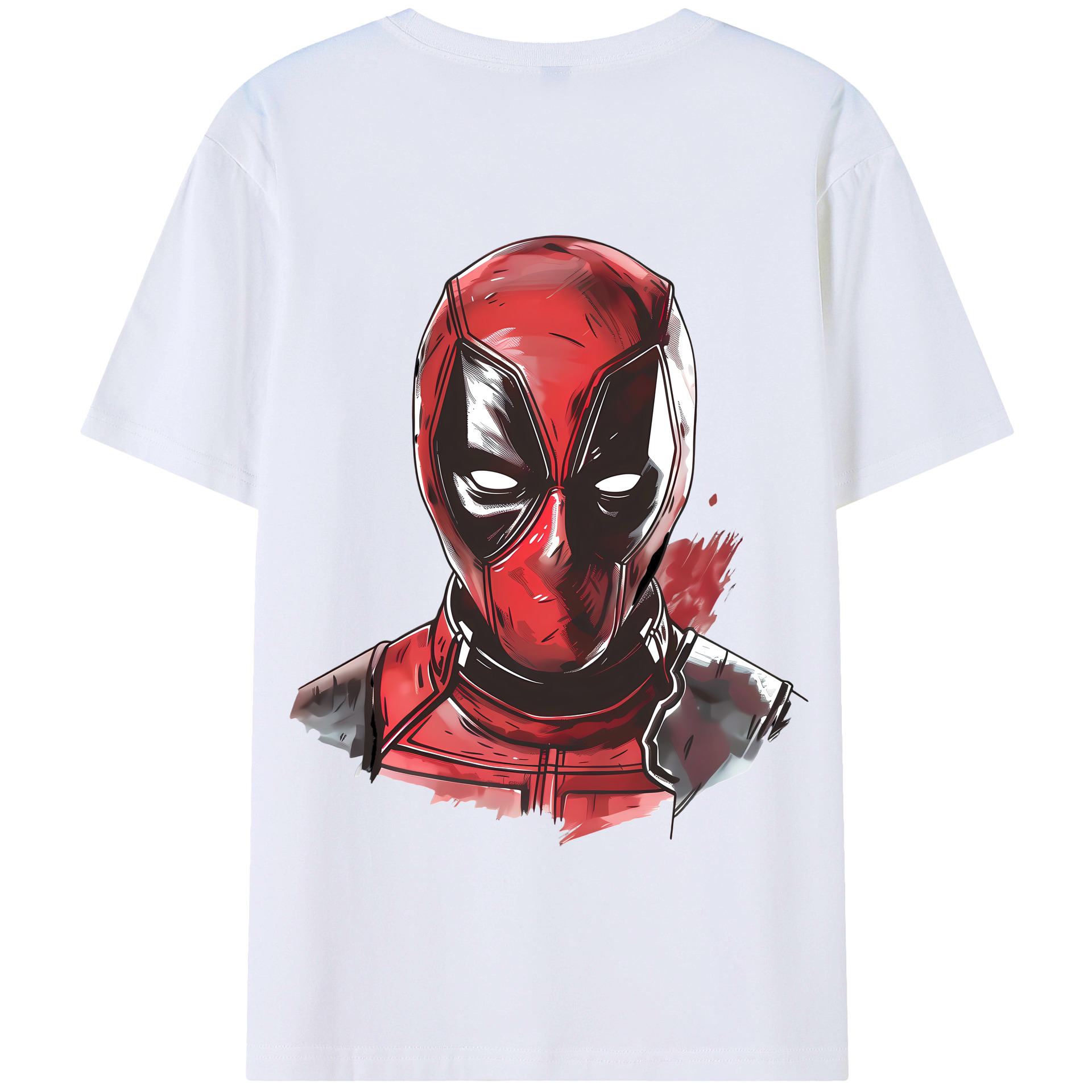 （画像用） Deadpool デッドプール 綿100％半袖Tシャツ（背面プリント）