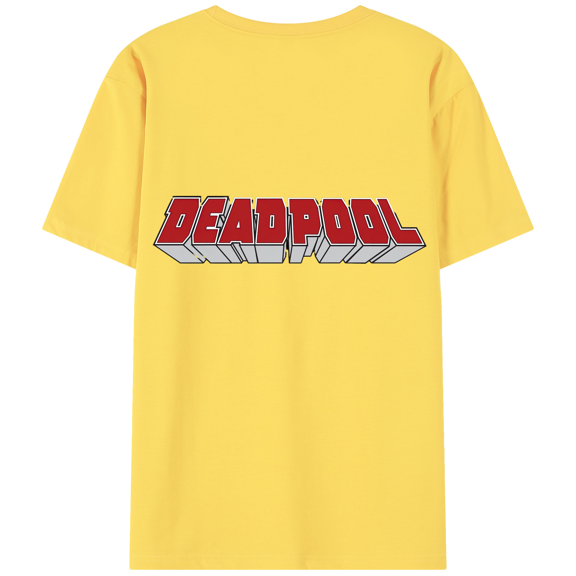 （画像用） Deadpool デッドプール 綿100％半袖Tシャツ（背面プリント）