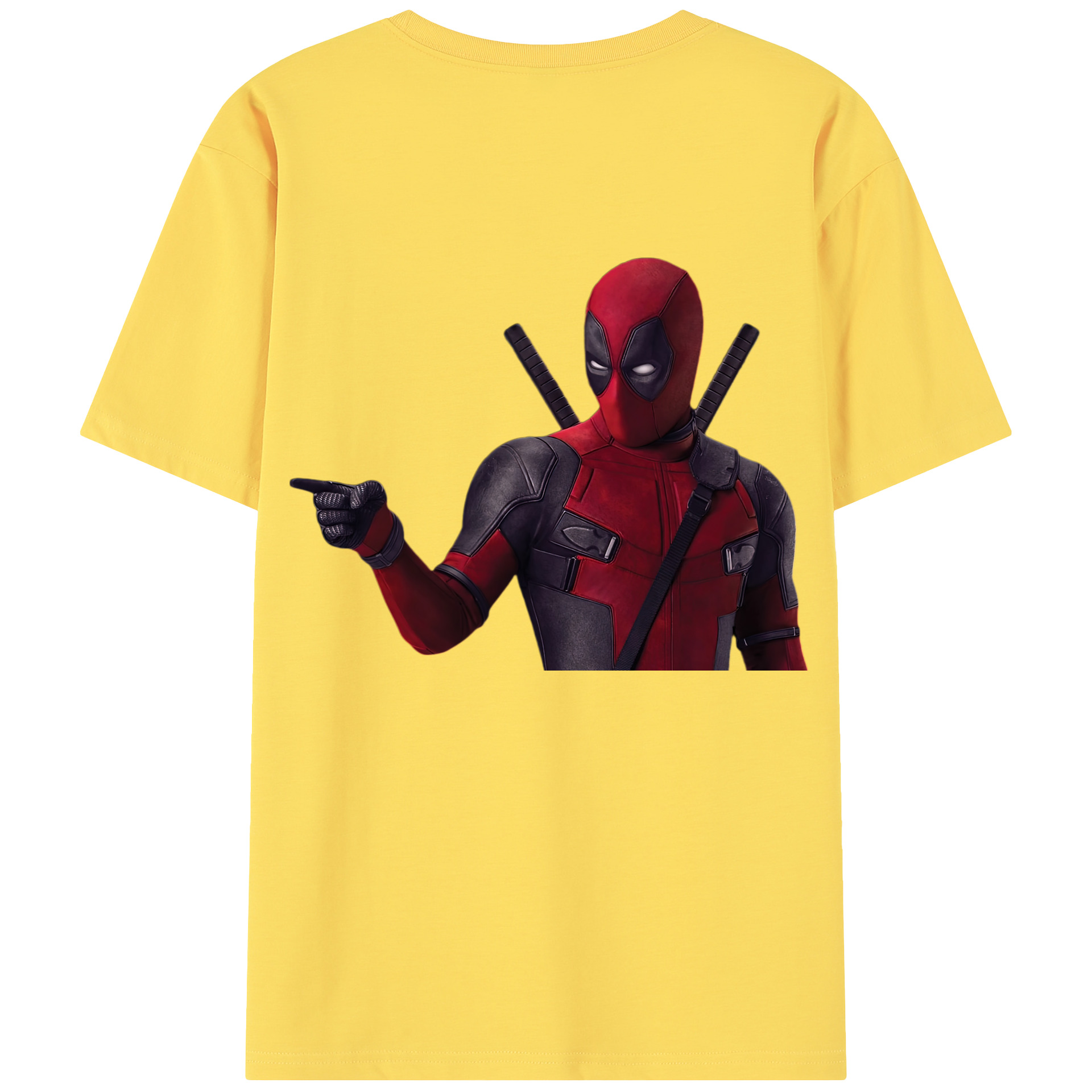 （画像用） Deadpool デッドプール 綿100％半袖Tシャツ（背面プリント）