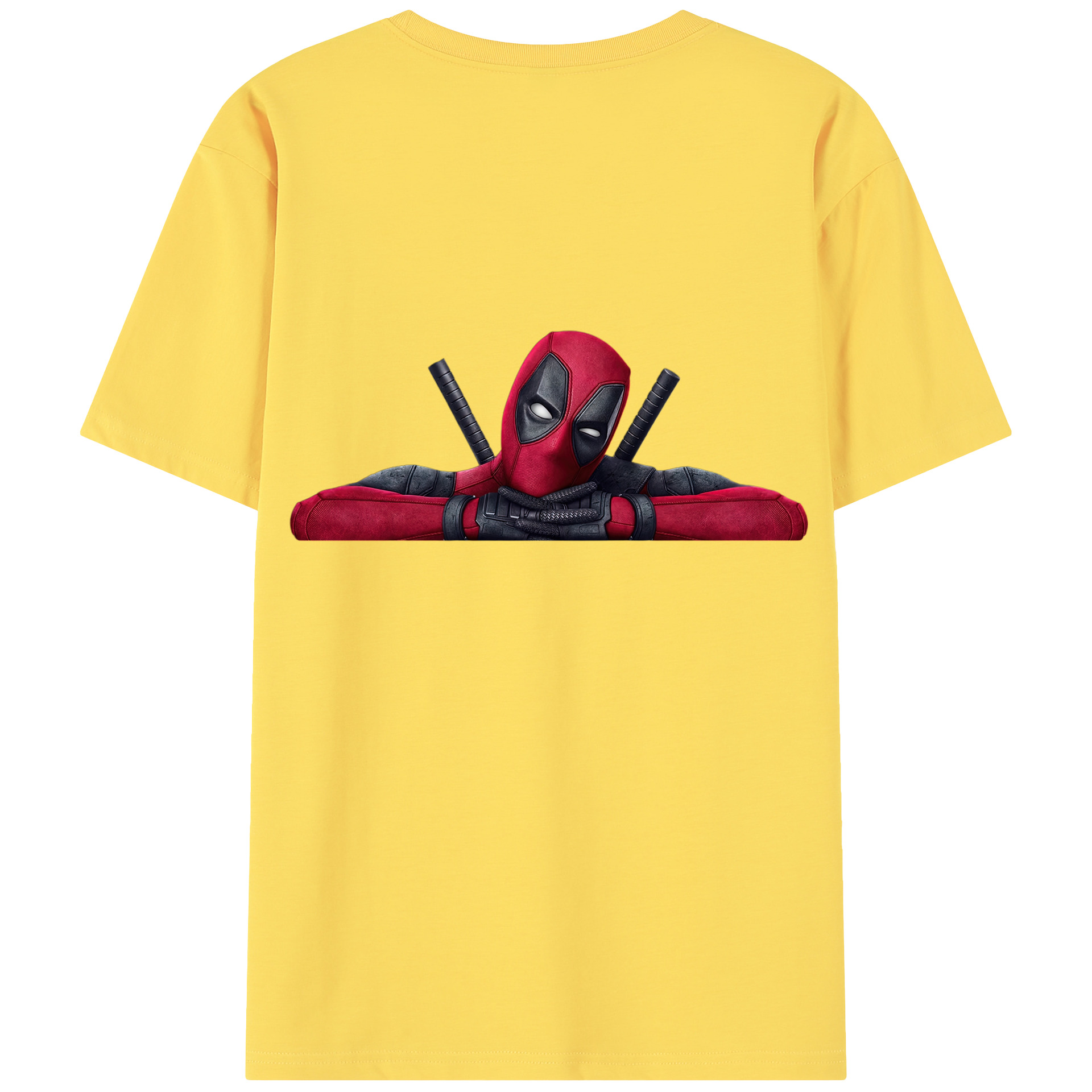 （画像用） Deadpool デッドプール 綿100％半袖Tシャツ（背面プリント）