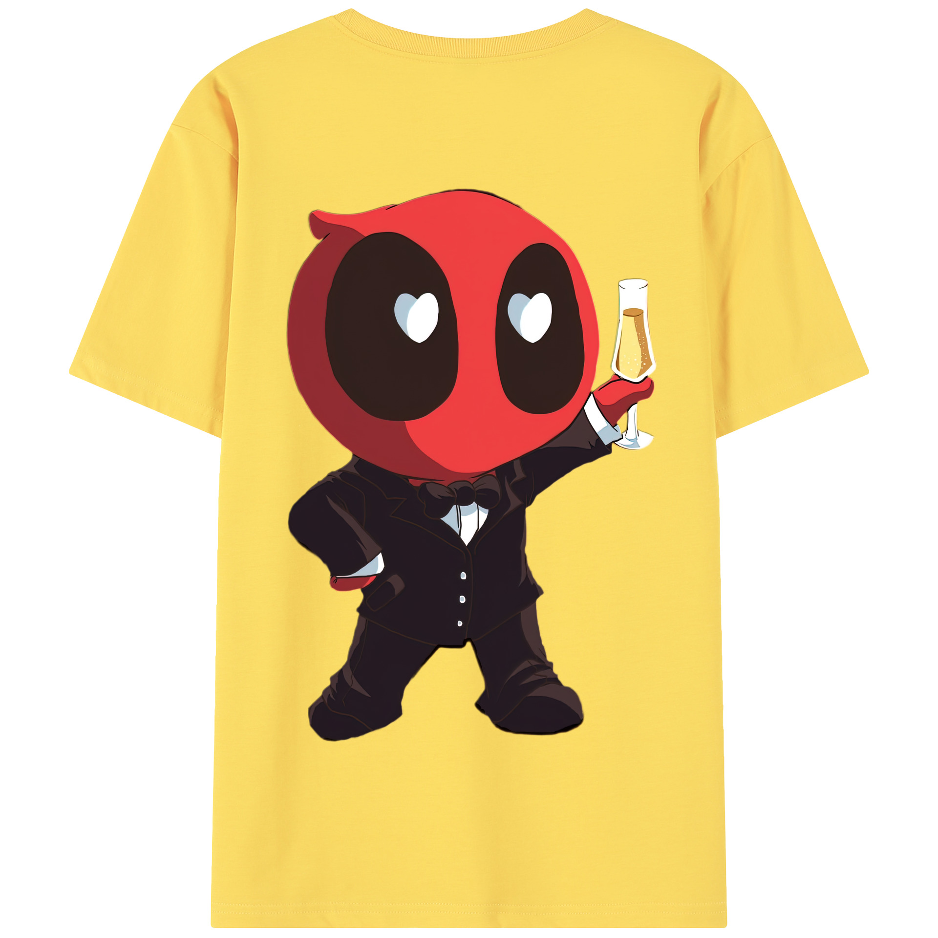 （画像用） Deadpool デッドプール 綿100％半袖Tシャツ（背面プリント）