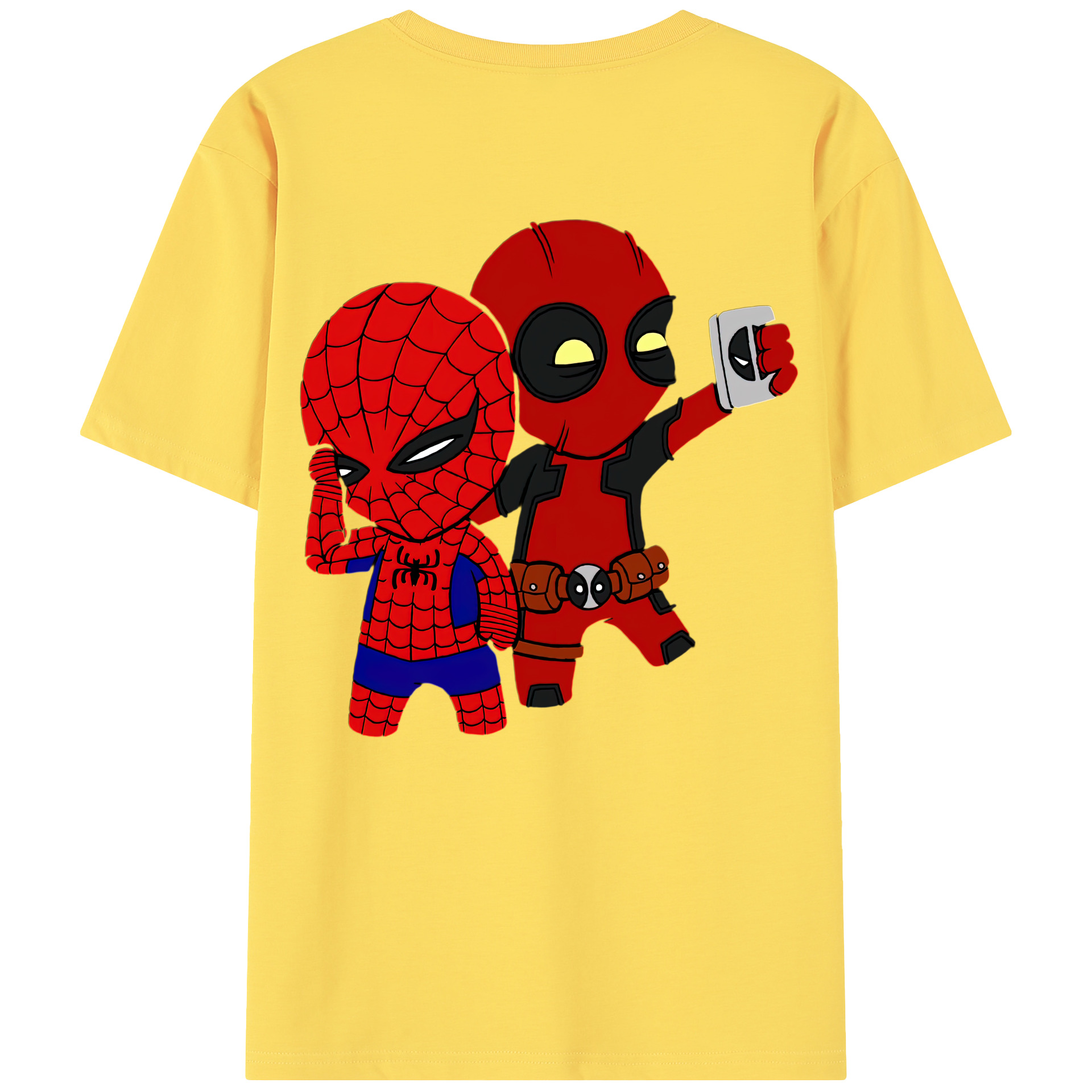 （画像用） Deadpool デッドプール 綿100％半袖Tシャツ（背面プリント）