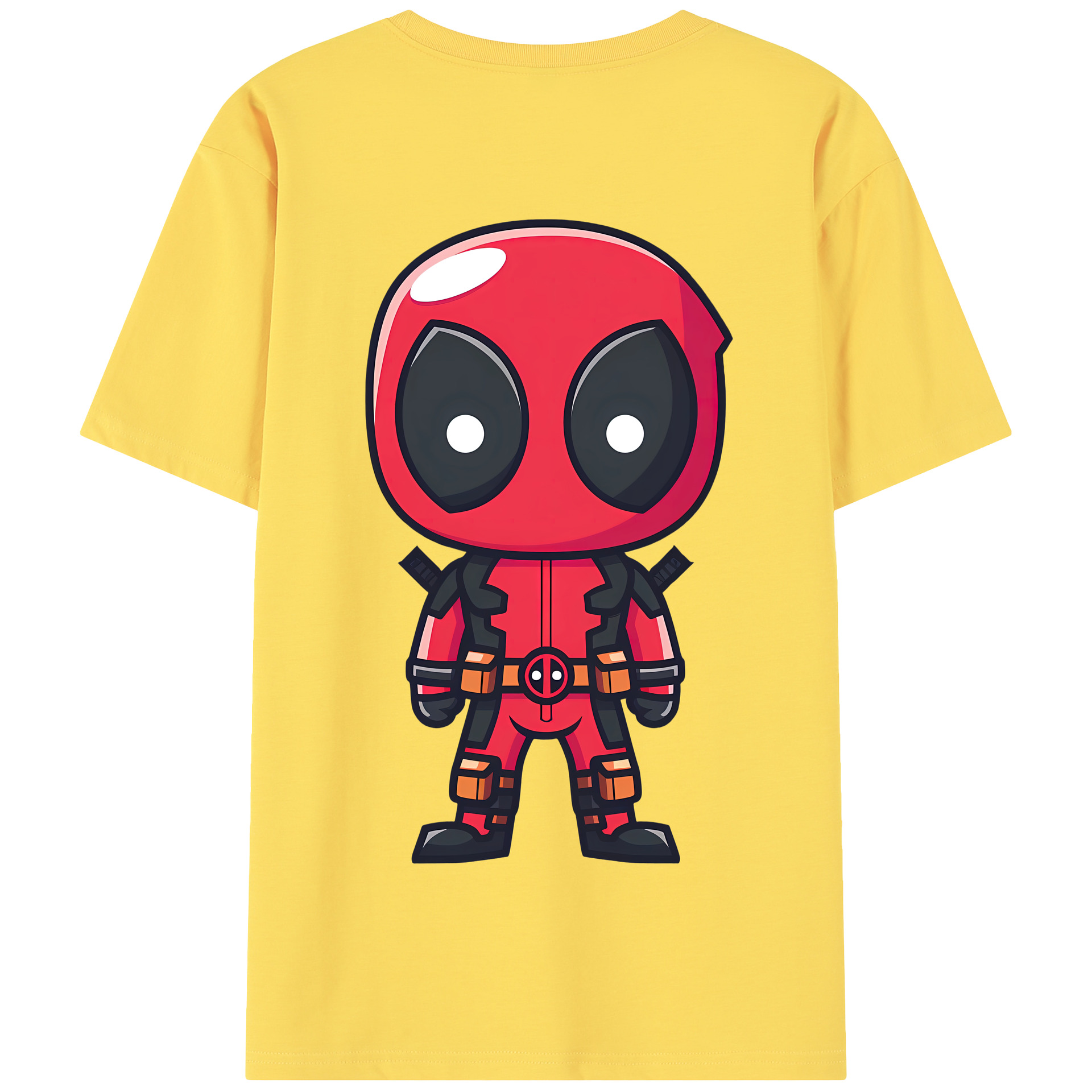 （画像用） Deadpool デッドプール 綿100％半袖Tシャツ（背面プリント）