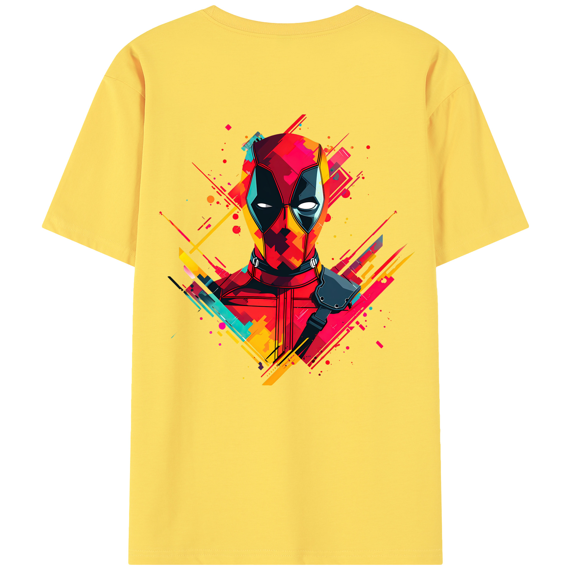 （画像用） Deadpool デッドプール 綿100％半袖Tシャツ（背面プリント）
