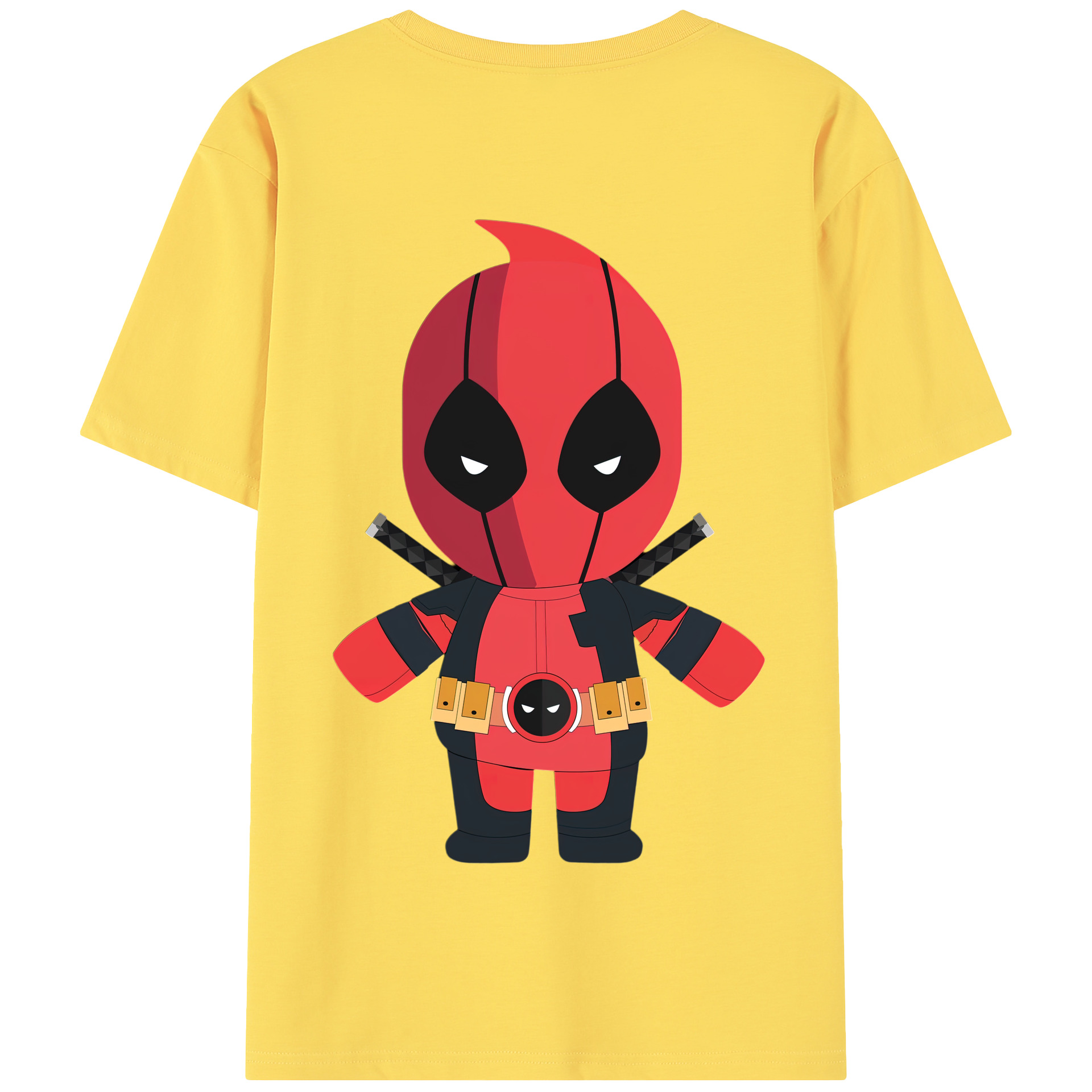 （画像用） Deadpool デッドプール 綿100％半袖Tシャツ（背面プリント）