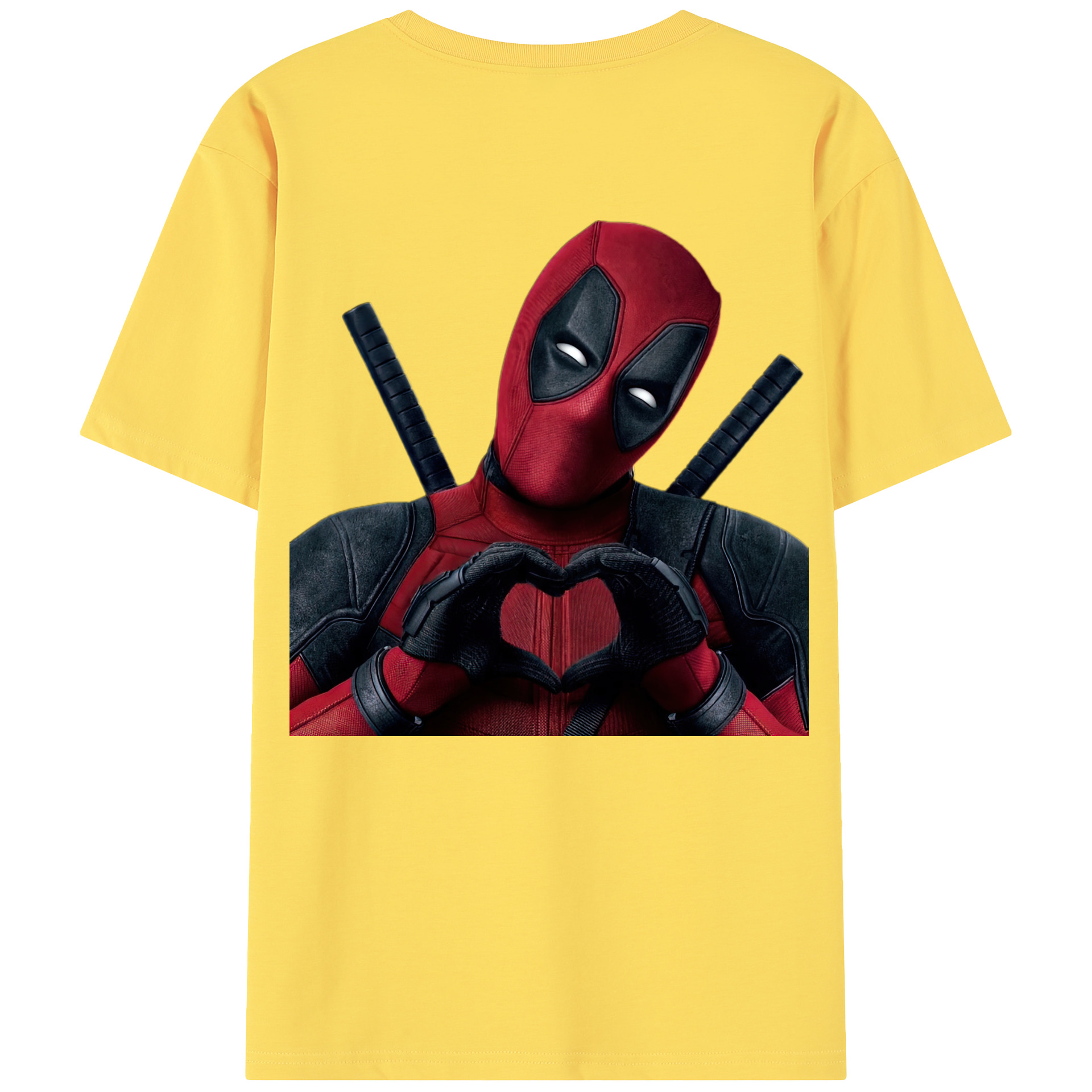 （画像用） Deadpool デッドプール 綿100％半袖Tシャツ（背面プリント）