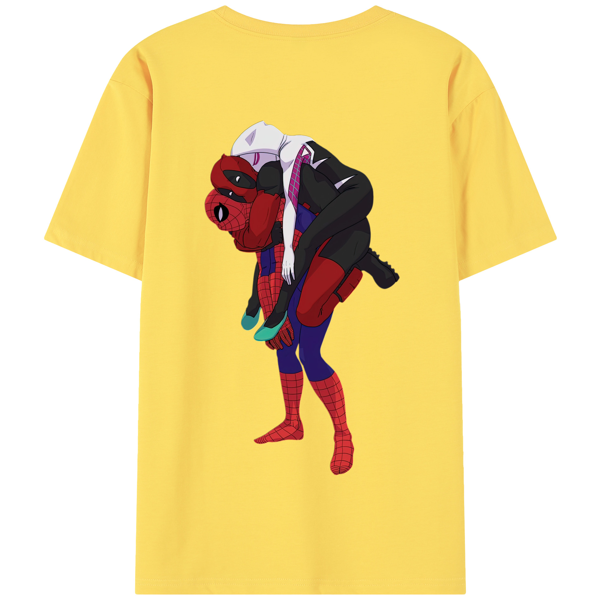（画像用） Deadpool デッドプール 綿100％半袖Tシャツ（背面プリント）