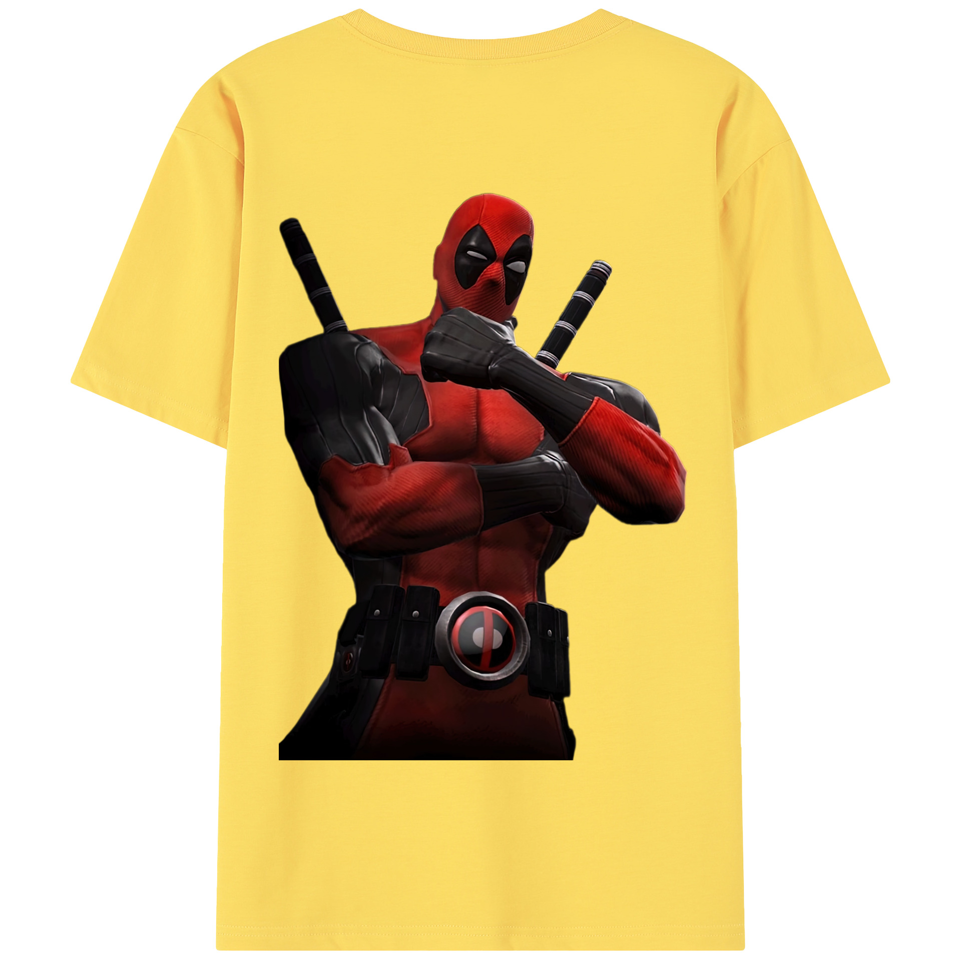 （画像用） Deadpool デッドプール 綿100％半袖Tシャツ（背面プリント）
