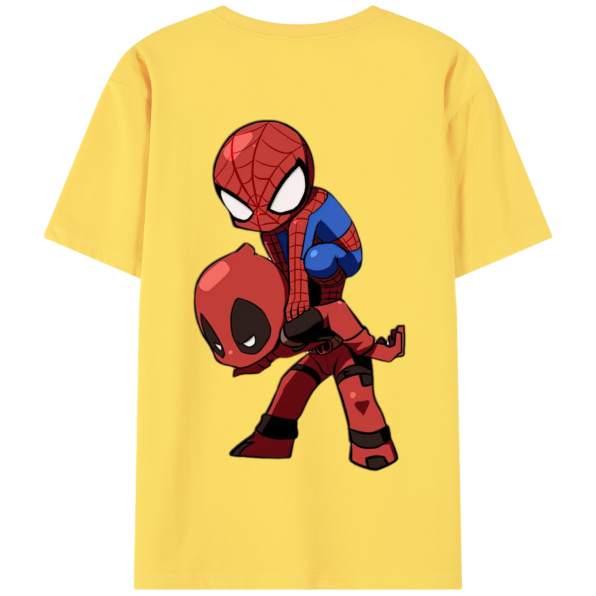 （画像用） Deadpool デッドプール 綿100％半袖Tシャツ（背面プリント）