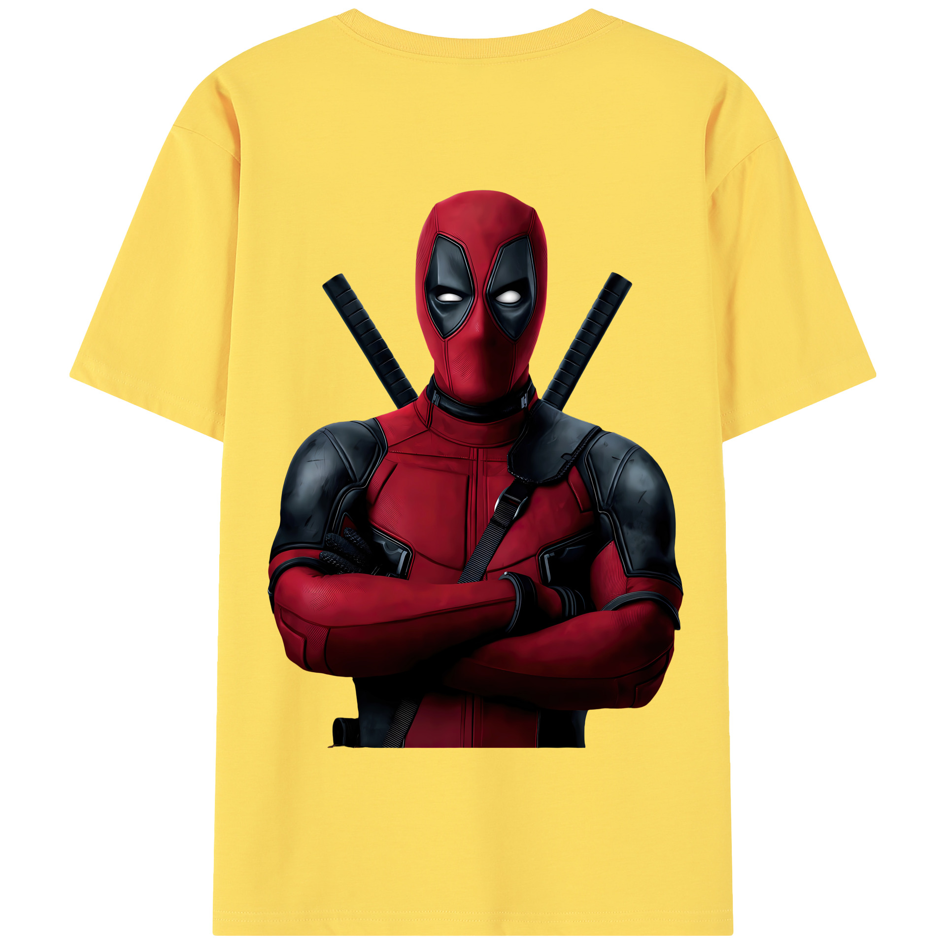 （画像用） Deadpool デッドプール 綿100％半袖Tシャツ（背面プリント）