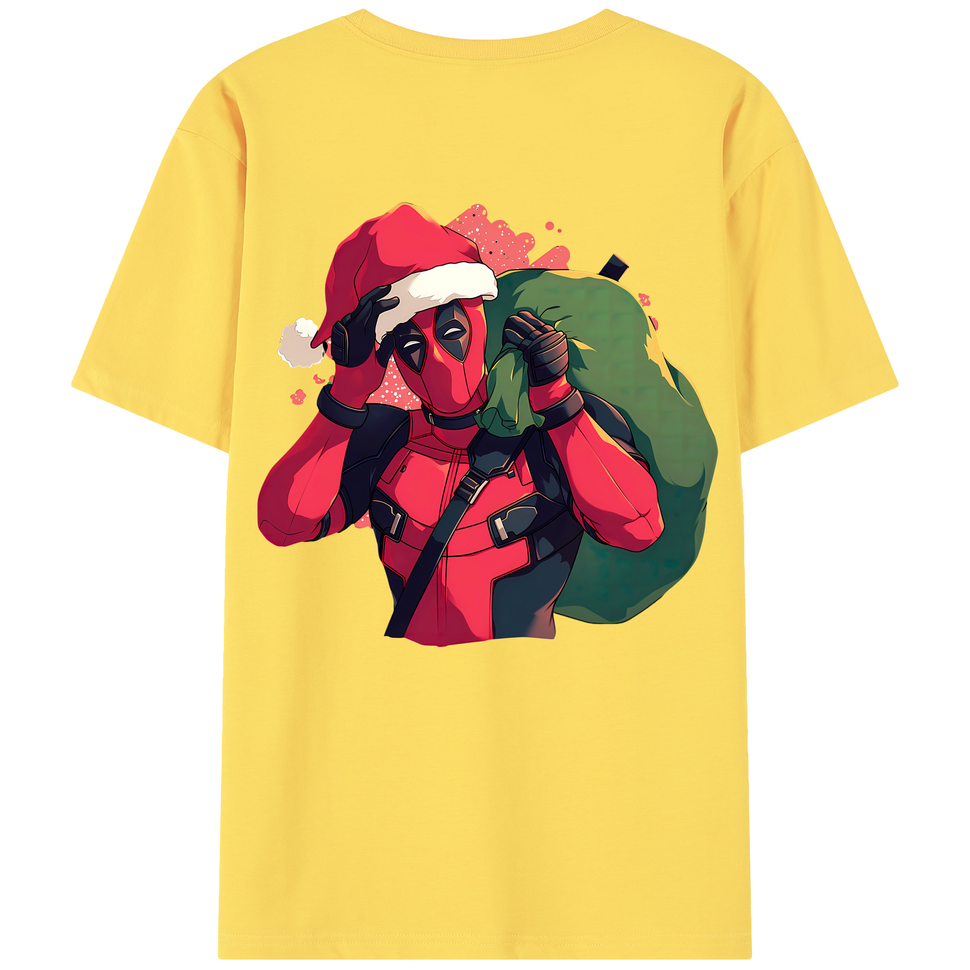 （画像用） Deadpool デッドプール 綿100％半袖Tシャツ（背面プリント）
