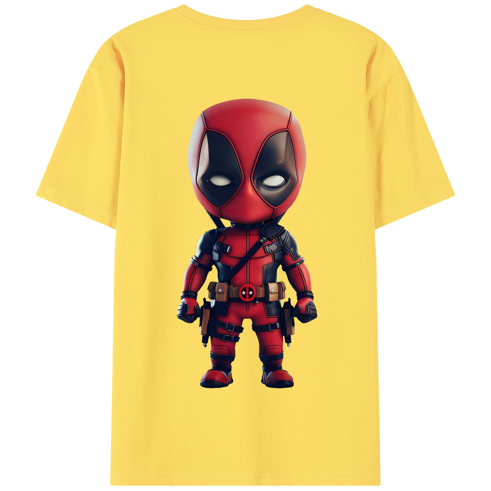 （画像用） Deadpool デッドプール 綿100％半袖Tシャツ（背面プリント）