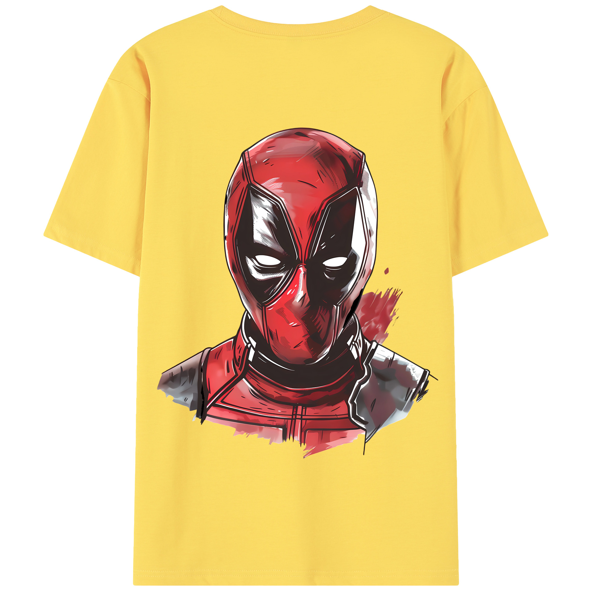 （画像用） Deadpool デッドプール 綿100％半袖Tシャツ（背面プリント）